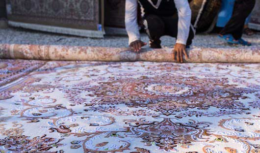 روش اصولی لول کردن قالی در قالیشویی بوشهر